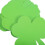 40 papierschmuck-blätter, shamrock-ausschnitte, st. patrick's day 8