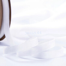 (White, 10mm) Velvet Ribbon Trim Good Quality Cut to Length 10/15/25mm 17 COLOURS Crafts HOT