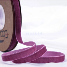 (Purple, 15mm) Velvet Ribbon Trim Good Quality Cut to Length 10/15/25mm 17 COLOURS Crafts HOT