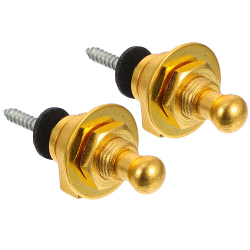 2Stk Gitarrengurt Fixierer Golden Mit Einfachem Montagesystem