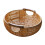 1Pc Brown Handmade Plastic Decorative Basket for Kitchen and Home Use 1