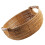 1Pc Brown Handmade Plastic Decorative Basket for Kitchen and Home Use 8