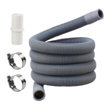 (300cm) Washing Machine Drain Hose Kits With Extension Adapter Clamps
