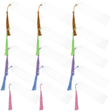 1 set tassels acrylic bookmarks diy blanks delicate design