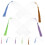 1 set tassels acrylic bookmarks diy blanks delicate design 6