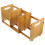 Bamboe boekenplank verstelbare organizer tafelstandaard 8
