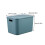 Plastic Storage Box Stackable Basket Bin With Lid Child Blue 2