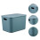 Plastic Storage Box Stackable Basket Bin With Lid Child Blue 5