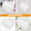 2Pcs Heart Shaped Makeup Mirror Wall Mounted Tabletop Use 8
