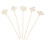 5 stk. Aroma-Rattan-Blumen, Duftstäbchen, Wohnaccessoires (Beige) 1