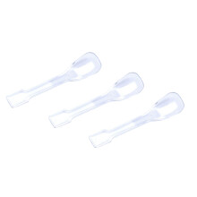 100 stuks transparante plastic lepels voor , ijs en dessert