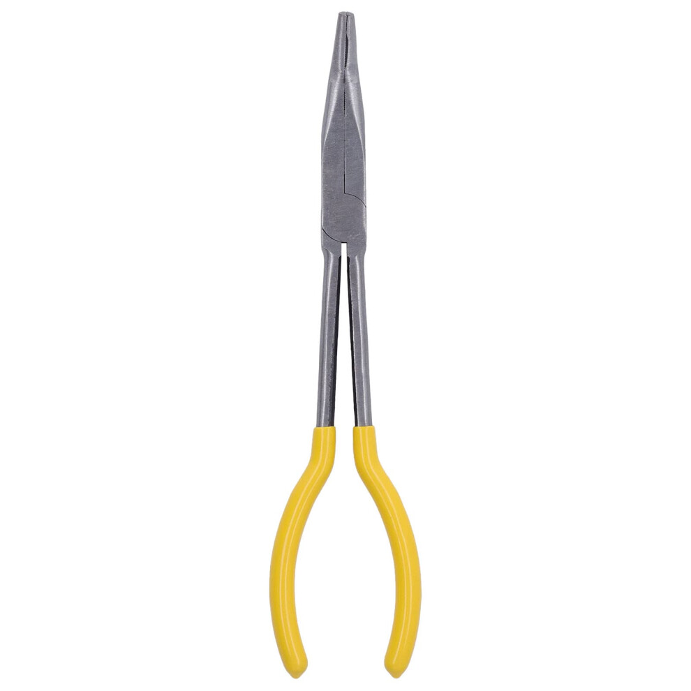 Long Reach Plier 45# Steel Long Needle Nose Pliers, 11-Inch Cable Wire Cutter, 45-Degree Clamp For Repairing 9354506987473