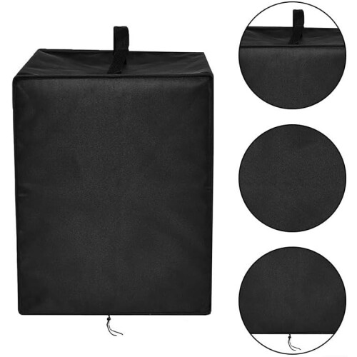 Protective Covers for Kitchen Appliances Compatible With Models Size Adjustable Durable Material Black Modern Style 1