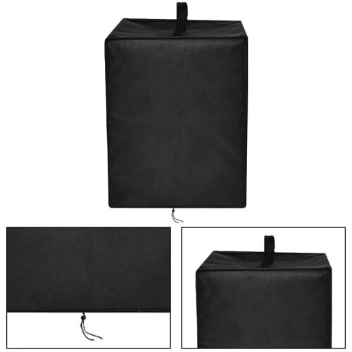 Protective Covers for Kitchen Appliances Compatible With Models Size Adjustable Durable Material Black Modern Style 2
