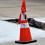 Parking Cones Foldable Reflective Stripe 60cm Portable Traffic Cone 4