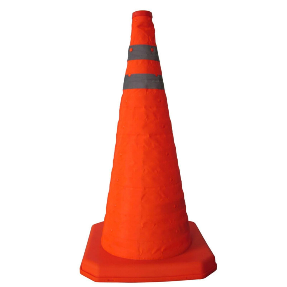 Parking Cones Foldable Reflective Stripe 60Cm Portable Traffic Cone 9084446139389