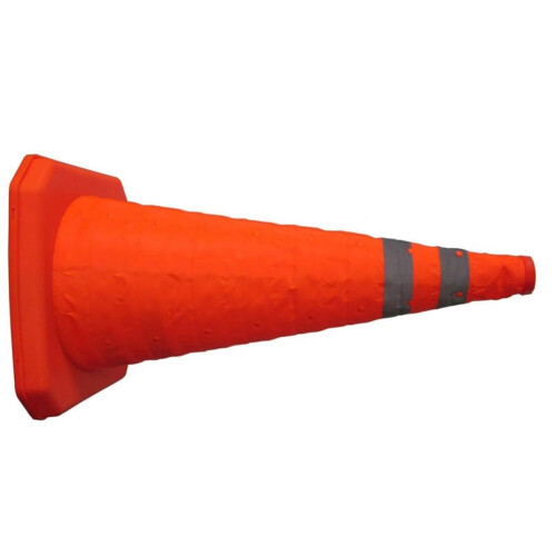 Parking Cones Foldable Reflective Stripe 60cm Portable Traffic Cone 1