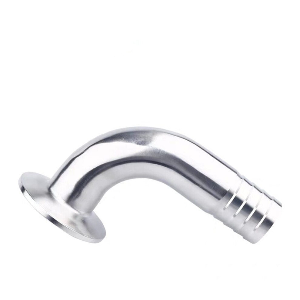 Sanitary Hose Barb Pipe Fitting Ss304 Stainless Steel 90 Degree Elbow Tri Clamp Ferrule 50.5-119Mm 38Mmx50.5, 108Mmx119 9084446139433
