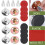 4St Rvs Bedframe Fixator Zwarte Anti-Schud Tool Met Geluiddemping 5