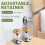 4St Rvs Bedframe Fixator Zwarte Anti-Schud Tool Met Geluiddemping 7
