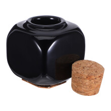 keramik maniküre flüssigkeitsflasche mit holzkorken, nagelmedizin cup