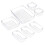 7St Plastic Transparante Ladeverdeelbox Voor Make-Up En Accessoires 3