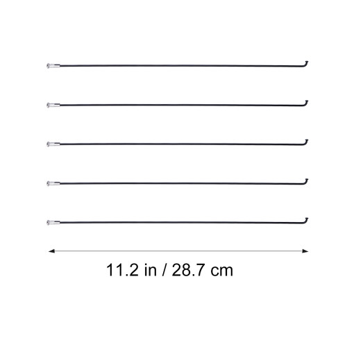 72 14G J-Bend Stahl Speichen mit Verschraubungen, 287 mm 1