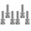 6pcs Atomizing Misting Nozzles Hose Sprayer For Garden Watering System 6
