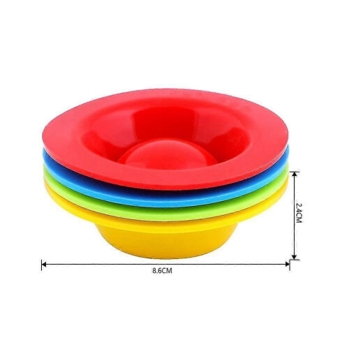 Set of 4 silicone egg cups for hard-boiled eggs and breakfast 1
