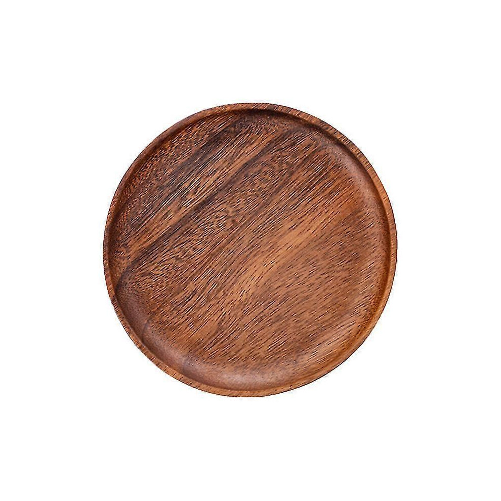 Round wooden plate Fruit plate Bread tray Wooden serving plate Wooden tray