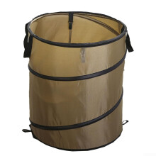 Compact 38 Liter Folding Garden Bin Outdoor Use Foldable 38 L Yard Waste Dark Green Picnic Trash Storage