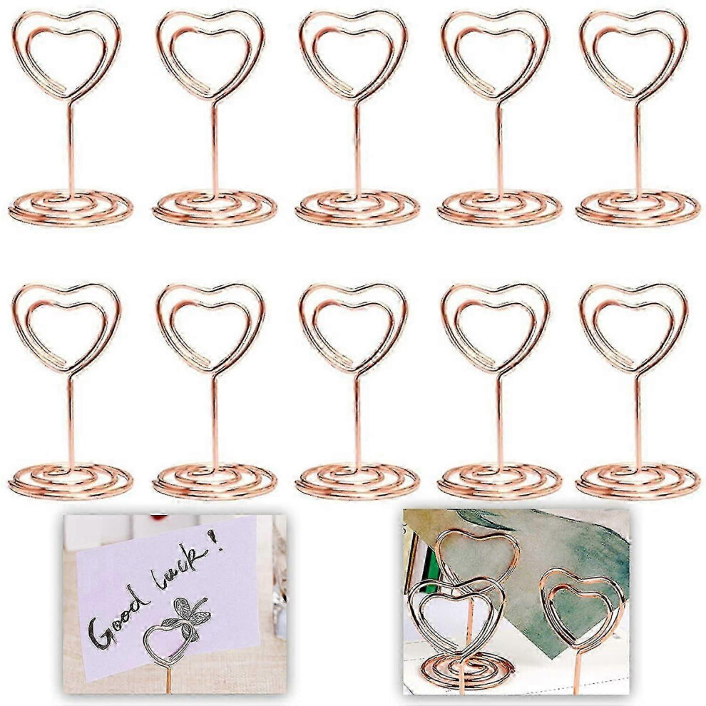 Pack of 10 Heart Shaped Table Card Holders, Business Card Holders, Name Card Holders, Name Card Holders...