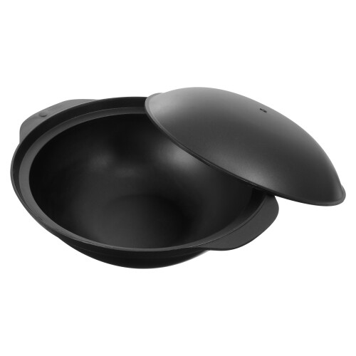 Clay Pot Black 1 Set 10.6x9.4x2.8in