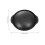 Clay Pot Black 1 Set 10.6x9.4x2.8in 9