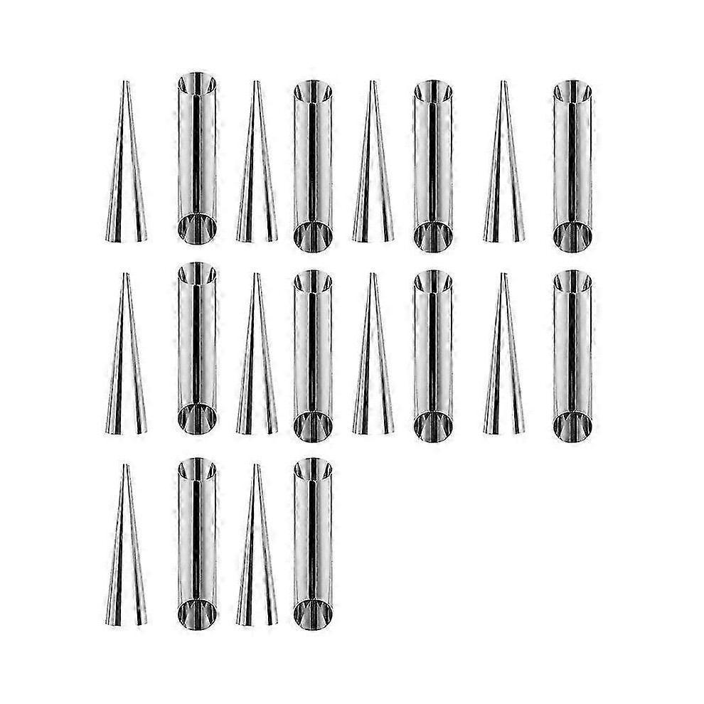 Cone Molds, 20 Pcs Large Size Stainless Steel Cannoli Tubes, Cone And Tube Molds, Cone Danish Cream