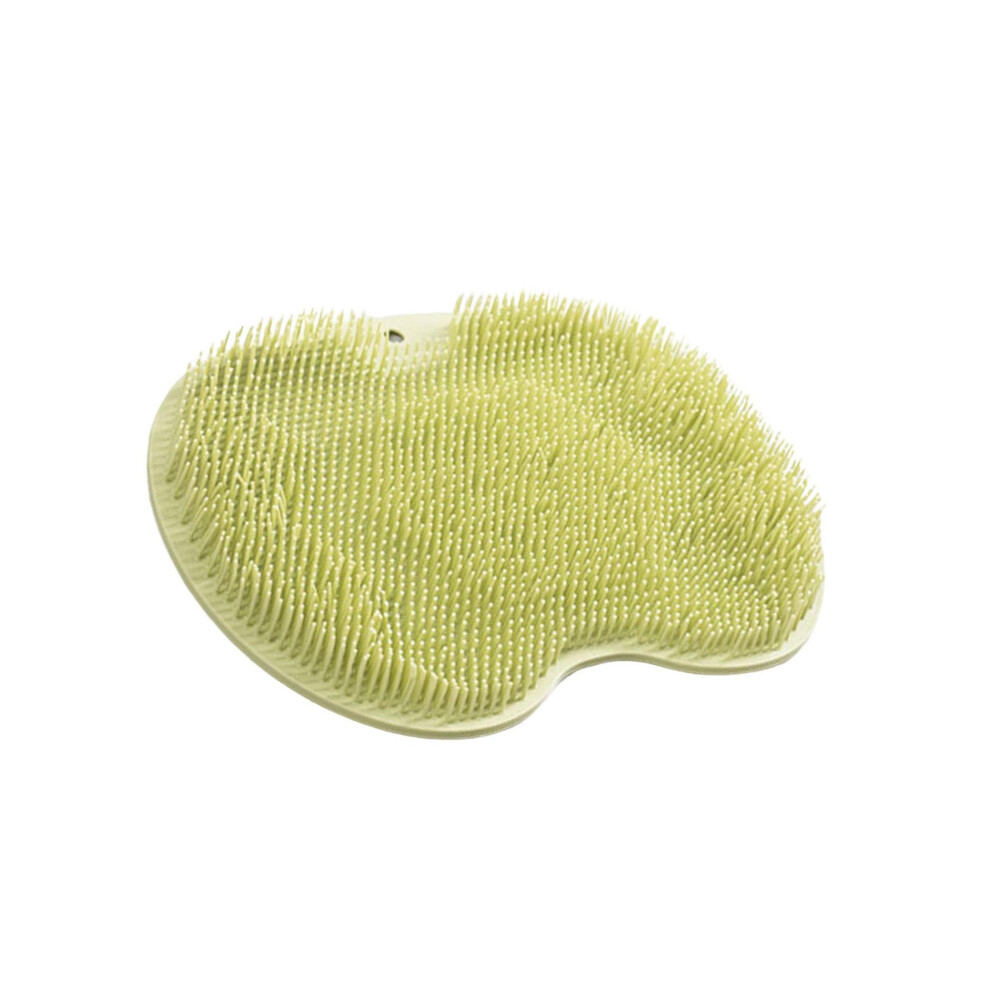 Green (Green) Sturdy Shower Foot Scrubber Mat With Powerful Suction Cups For