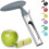 Apple corer, apple corer with ABS handle, stainless steel serrated blade, plastic handle, gray 1