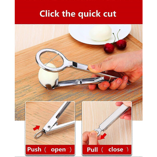 Egg cutter for hard-boiled eggs, boiled egg cutter, egg cutter, stainless steel wire egg cutter 2
