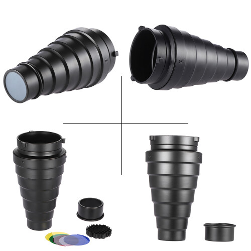 Konischer Snoot aus Metall mit Wabengitter, 2
