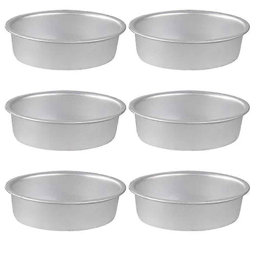 Set of 6 Oval Cake Pans Anodized Aluminum Alloy Cheesecake Pans