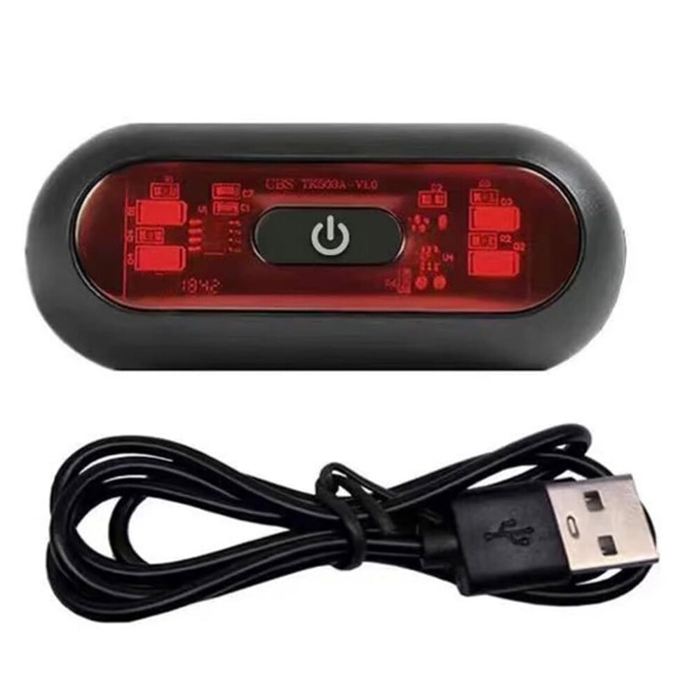Led Motorcycle Helmet Rechargeable Usb C Waterproof Helmet Mounted Cycling Flashing And Night Riding Warning Light 9084446139792