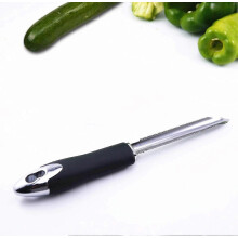 Zucchini Corer, Fruit and Vegetable Corer, Cucumber Corer, Jalapeno Pepper Corer, Professional Kitchen Utensil, Quick Vegetable Seed Removal (1 Piece
