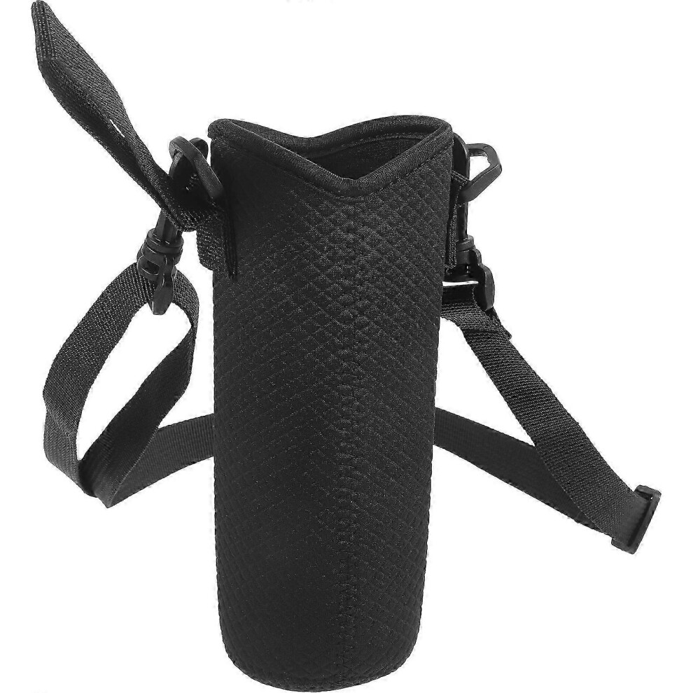 Water bottle holder, water bottle cover, portable drinks bottle cover with shoulder strap