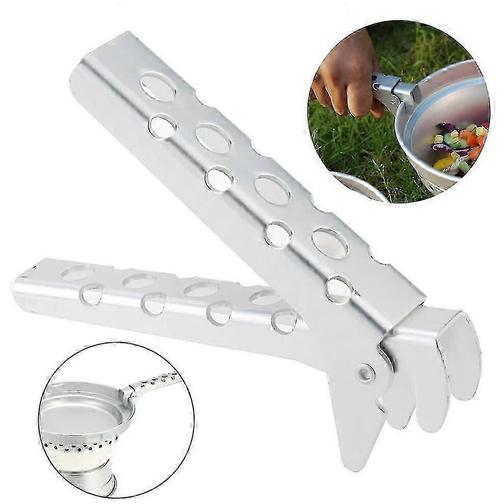 Heavy Duty Pizza Tongs, Cast Aluminum Anti-Scald Holder for Camping - DD