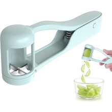 Toddler Grape Cutter, 4-Piece Grape Slicer, Tomato, Cherry, Strawberry Cutter for Fruit and Vegetable Salad, Stainless Steel Grape Cutter