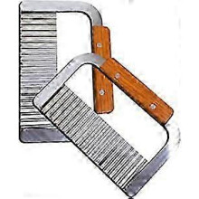 French Fry Cutter, Potato Cutter, Wavy Cutting Tool, French Fry Slicer, Stainless Steel Blade, Wooden Handle, Carving Knife