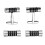 creatieve manchetknopen zwart met dumbbell ontwerp overhemd 3