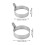 Pack Reusable Stainless Steel Egg Rings for Frying Pan 2