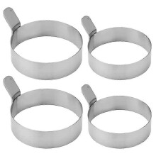 Pack Reusable Stainless Steel Egg Rings for Frying Pan