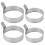 Pack Reusable Stainless Steel Egg Rings for Frying Pan 1